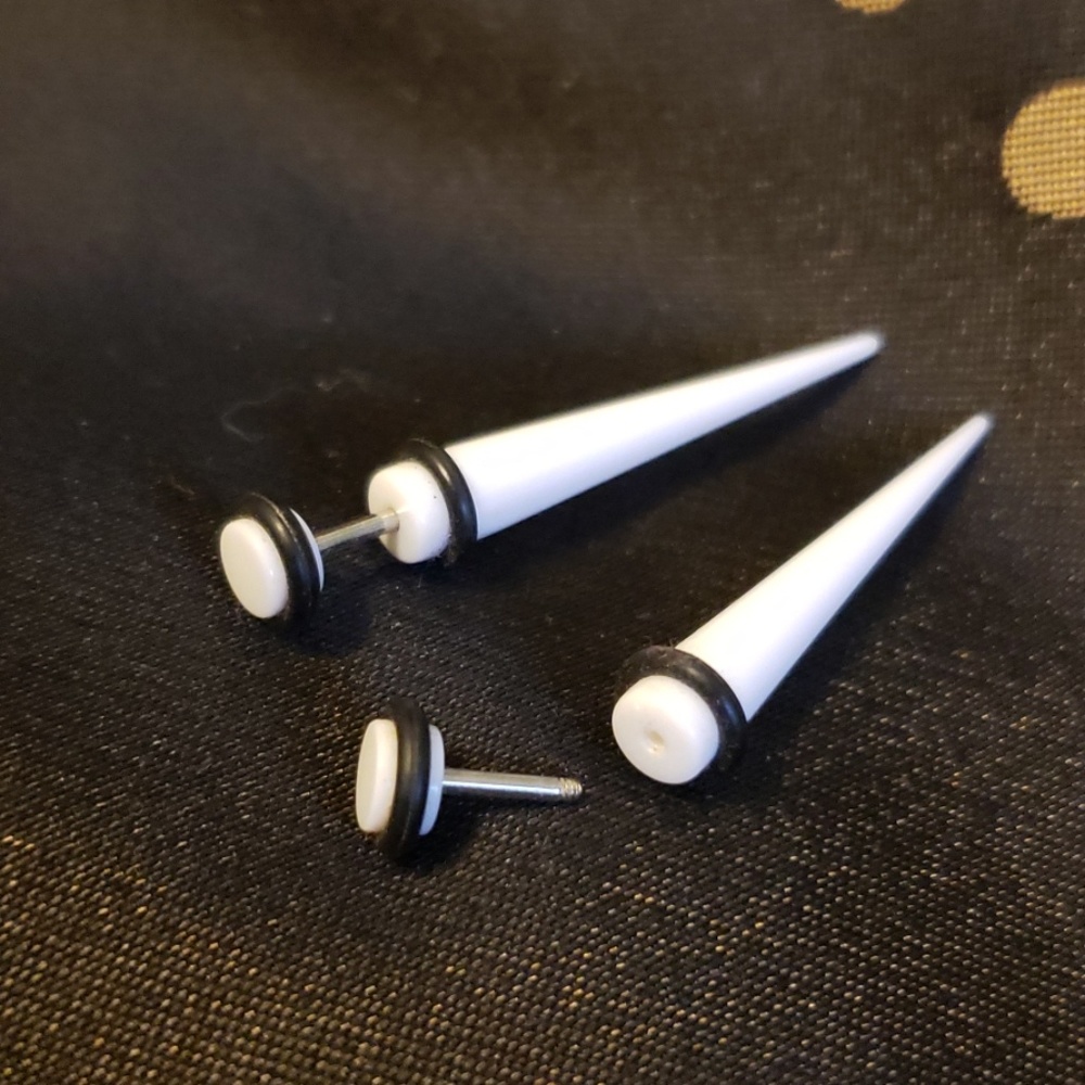 Fake guage earrings
